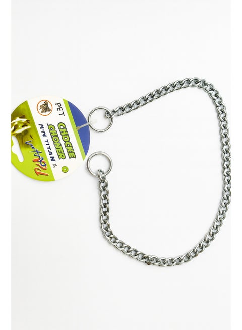 طوق خنق للكلاب، مصنوع من الفولاذ، 4 مم